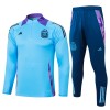 Argentine Sweat d'Entraînement Quarter-Zip 2024-25 Bleue Pour Enfant